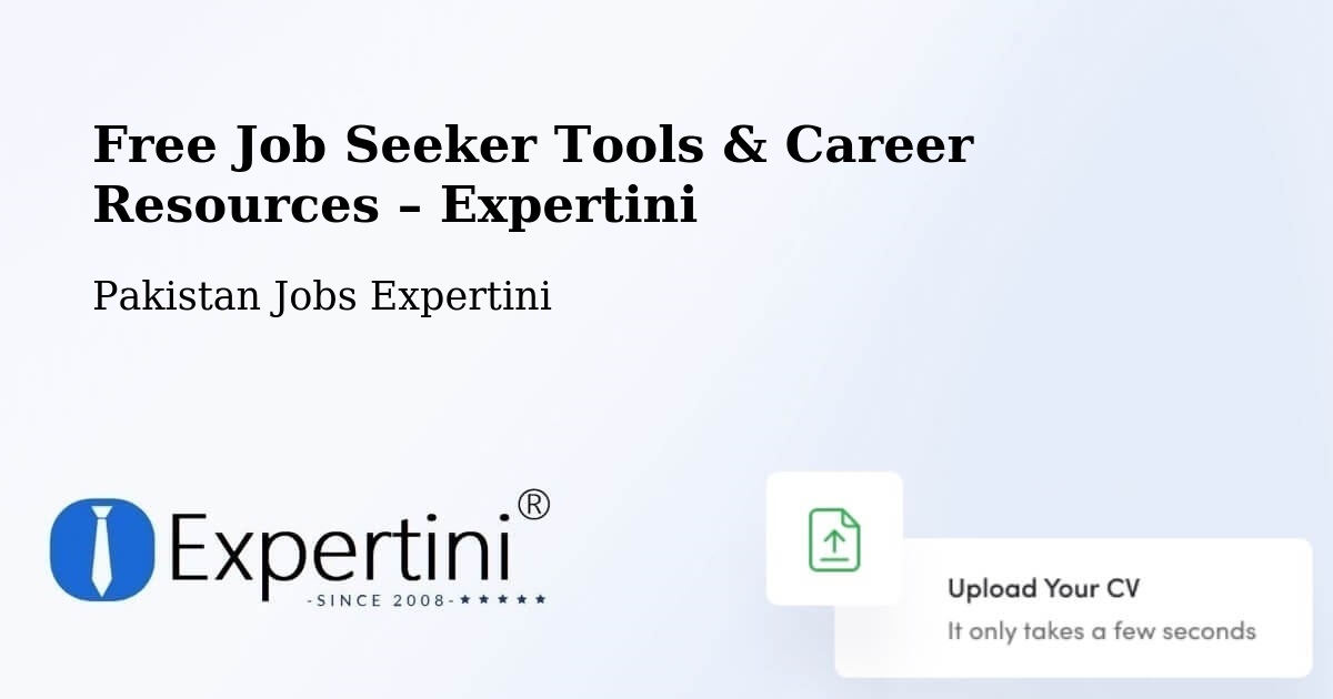 Free Job Seeker Tools & Career Resources – Wah - Wah, Pakistan Jobs Expertini
